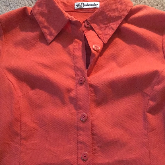 Classy business Burnt orange button down - Picture 3 of 5